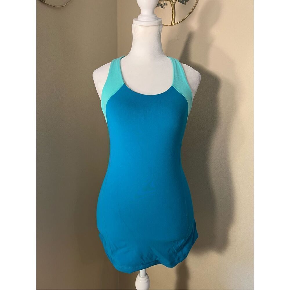 Lululemon Inner Strength Athletic Tank Top in Oasis River Rock Aqua Teal Size 4